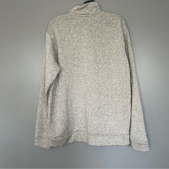 Eddie Bauer | Men's Radiator Fleece Snap-Front Pullover heather light gray - Picture 10 of 11